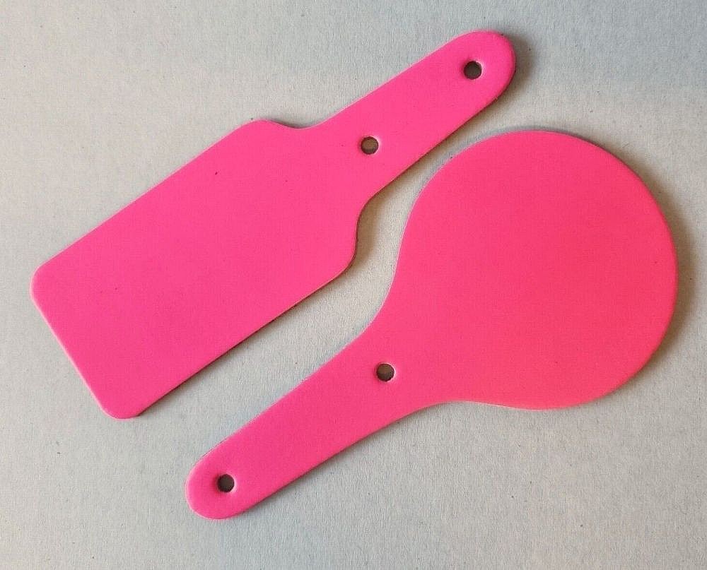 Key Fob - Rectangular - Fluor.Pink